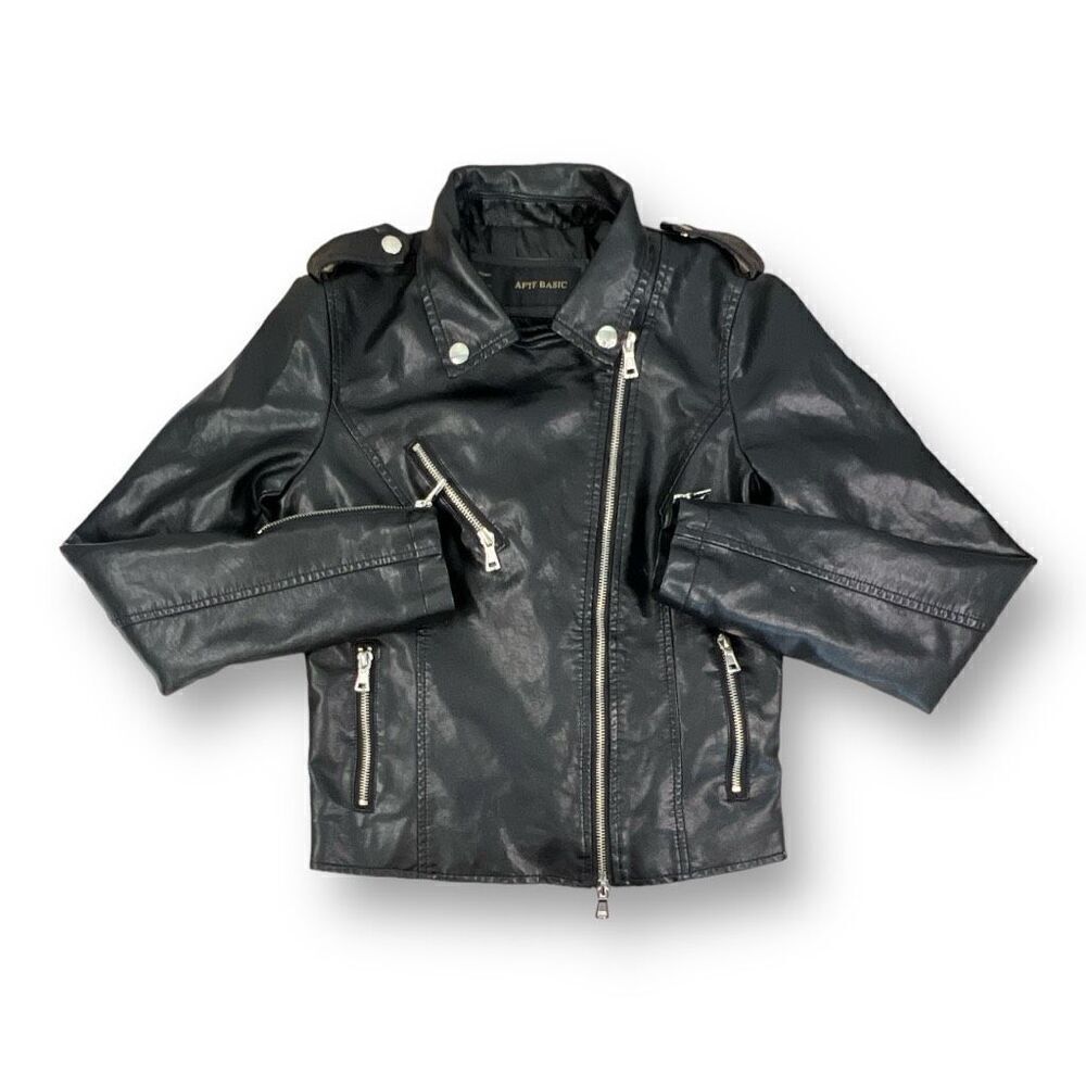 AFTF Basic Leather Jacket Size Medium - image 1